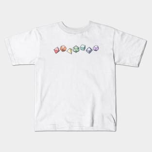 D&D Dice Rainbow Pride Kids T-Shirt